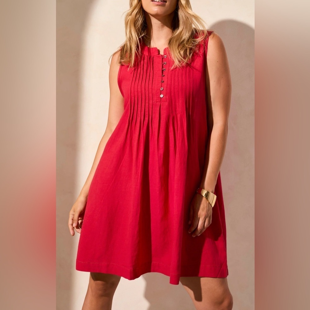 Tribal Vibrant Red Dress Medium
